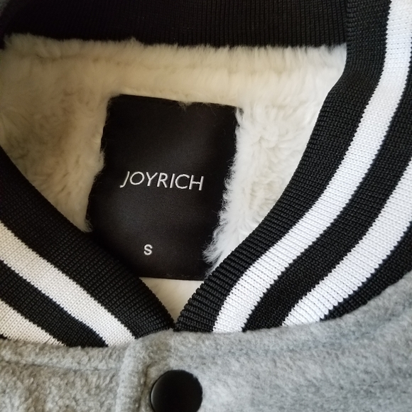 Joyrich Faux Fur-Lined Varsity Jacket - Picture 3 of 6